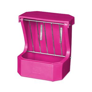 AgBoss Hay Rack Feeder with Lid | Pink