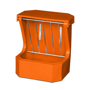 AgBoss Hay Rack Feeder with Lid | Orange
