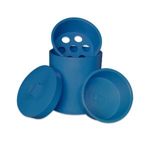 AgBoss Grazer Feed Bin with Inserts and Lid | Teal