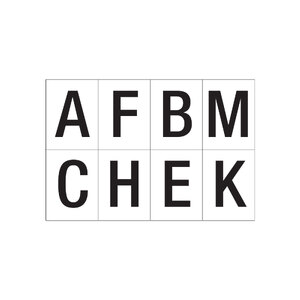AgBoss 24pc 250mm Arena Marker 8-Letter Set 'AFBMCHEK'