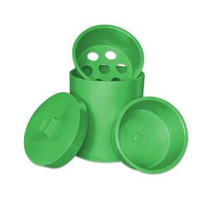 AgBoss Grazer Feed Bin with Inserts and Lid | Green | 780288