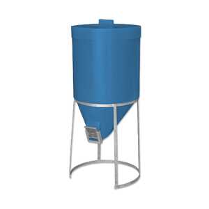 AgBoss 200L Silo with Lid and Galvanised Stand | Teal | 780296