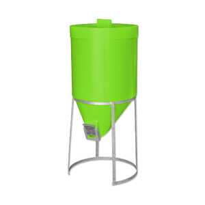 AgBoss 200L Silo with Lid and Galvanised Stand | Lime | 780298