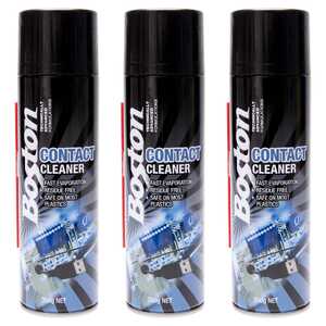 Boston 3 Pack 350g Electrical Contact Cleaner Spray | 78680