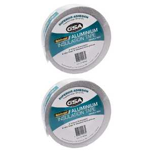 GSA 2 Pack 48mm x 50m Reinforced Aluminium Insulation Tape | 899048RI