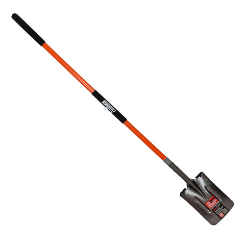 AgBoss 18° Fibreglass Handle Deep Square Post Hole Shovel