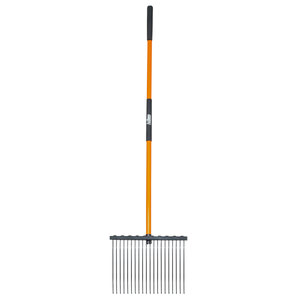 AgBoss 20 Tine Fiberglass Handle Stable Rake