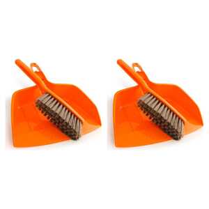 AgBoss 2 Pack Plastic Dustpan & Brush | 985117