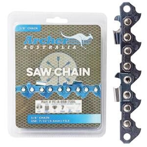Archer Semi-Chisel Chainsaw Chain Loop - 3/8" .058" 60DL