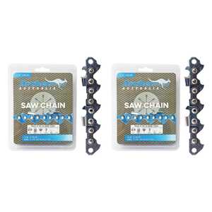 Archer 2 Pack 3/8" .058" 60DL Semi-Chisel Chainsaw Chain Loop | A-058-60DL