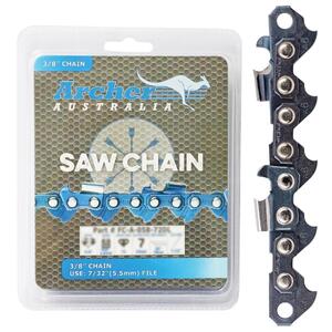 Archer Semi-Chisel Chainsaw Chain Loop - 3/8" .063" 60DL