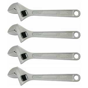 KC Tools 4 Pack 300mm Adjustable Wrench Shifter | A13031