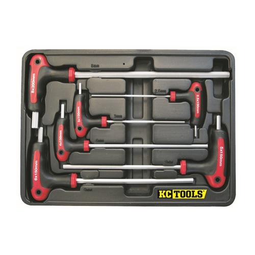 KC Tools 6pc Metric T-Handle Hex Allen Key Set