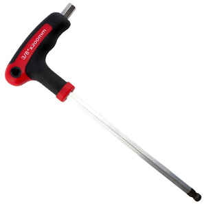 KC Tools 3/8" x 200mm AF T-Handle Hex Allen Key with Ball End