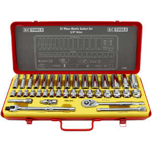KC Tools 37pc 3/8" Dr Metric Socket Set