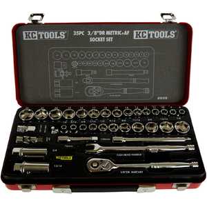 KC Tools 35pc 3/8" Drive Metric & AF Socket Set