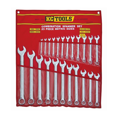 KC Tools 23pc 7mm - 32mm Combination Spanner Set