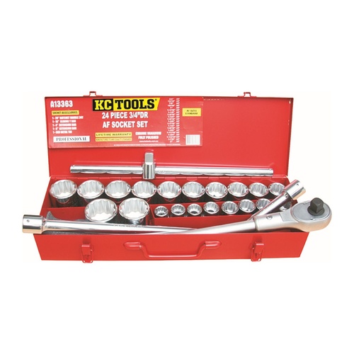 KC Tools 24pc 3/4" Dr AF Socket Set