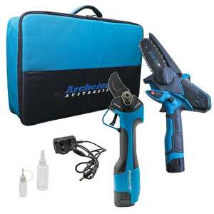 Archer 2 Piece Cordless Chainsaw and Pruning Shears Kit | A7758