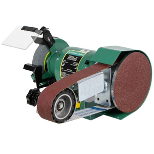 Abbott & Ashby 150mm (6") Industrial Bench Grinder w/ Linisher