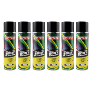 Septone 6x 400g Texturised Black Body Deadener Aerosol