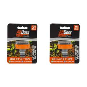 AgBoss 2 Pack 1/2" Universal Garden Hose Tap Adaptor | AB4018