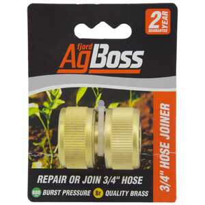AgBoss 3/4" Brass Hose Joiner Fitting