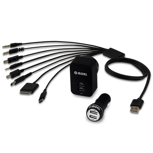 Moki 8 in 1 USB Rapid Multi Charger Pack