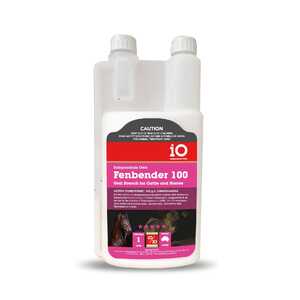 iO 1L Fenbender 100 Broad-Spectrum Oral Worm Drench for Cattle & Horses