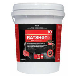 iO 15kg Ratshot Quickshot Grainbait Rodent Bait Blocks | Red | 31632