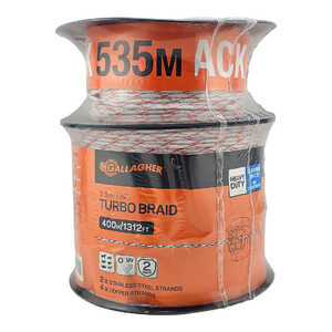 Gallagher 3.5mm 535m Electric Fence Turbo Braid | SG62159