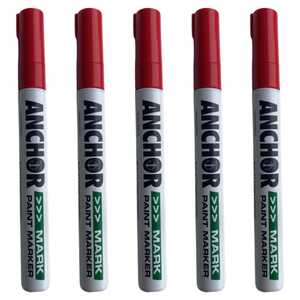 Anchor 5 Pack Mark Paint Marker | Red | AMR