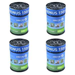 Nemtek 4 Pack 550m 3.5mm MIX6 Electric Fence Rope | White | AW-PBRMIX6-550M