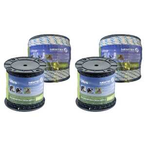 Nemtek 2 Pack 200m 6mm Ultra MIX11Electric Fence Rope | White | AW-PBUL11W/200M