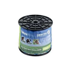 Nemtek 200m 6mm MIX9 Electric Fence Ultra Poly Rope