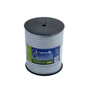 Nemtek 500m White MIX 20mm Electric Fence Poly Tape