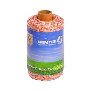 Nemtek 200m Ecostop SS3 Electric Fence Poly Wire