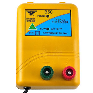 Thunderbird 5km 12v Battery Electric Fence Energiser | B-50