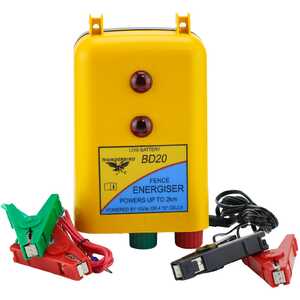 Thunderbird BD20 2km 12 Volt & D Cell Battery Energiser