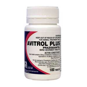 Mavlab Fidos 100 Tablets Avitrol Plus Bird Wormer | BHF0080