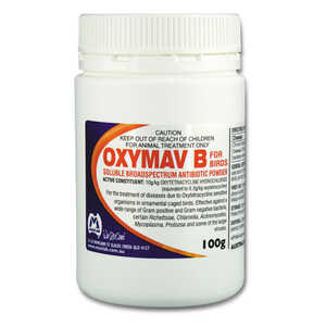 Mavlab Fidos 100g Oxymav B Broad Spectrum Antibiotic Powder for Birds | BHF0160