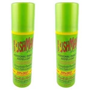 Bushman 2 Pack 50g 20% DEET With Sunscreen Aerosol | Plus | BP0050A
