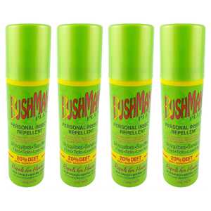 Bushman 4 Pack 50g 20% DEET With Sunscreen Aerosol | Plus | BP0050A