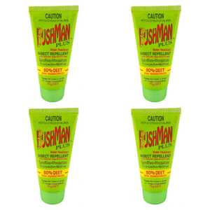 Bushman 4 Pack 75g 80% DEET With Sunscreen DryGel | Plus | BP0075G