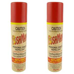 Bushman 2 Pack 60g 40% DEET Aerosol | BU0060A
