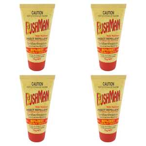 Bushman 4 Pack 75g 80% DEET Ultra Dry Gel Insect Bug Repellent | BU0075G