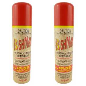 Bushman 2 Pack 130g 40% DEET Aerosol | BU0130A