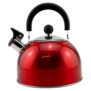 WildTrak 2.5L Stainless Steel Whistling Kettle - Red