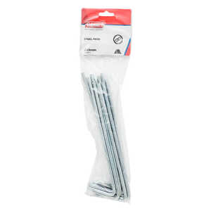 Coleman 10 Pack 6.3mm x 225mm Essentials Steel Tent Pegs | 2000017973
