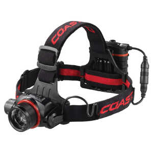 Coast HL8-P Pure Beam Focusing LED Headlamp - 615 Lumens 4 X AA